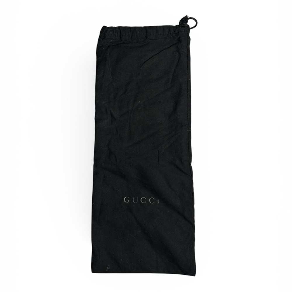 Authentic Gucci Slides Drawstring Canvas Pouch
